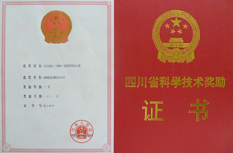 Sichuan Science and technology award certificate